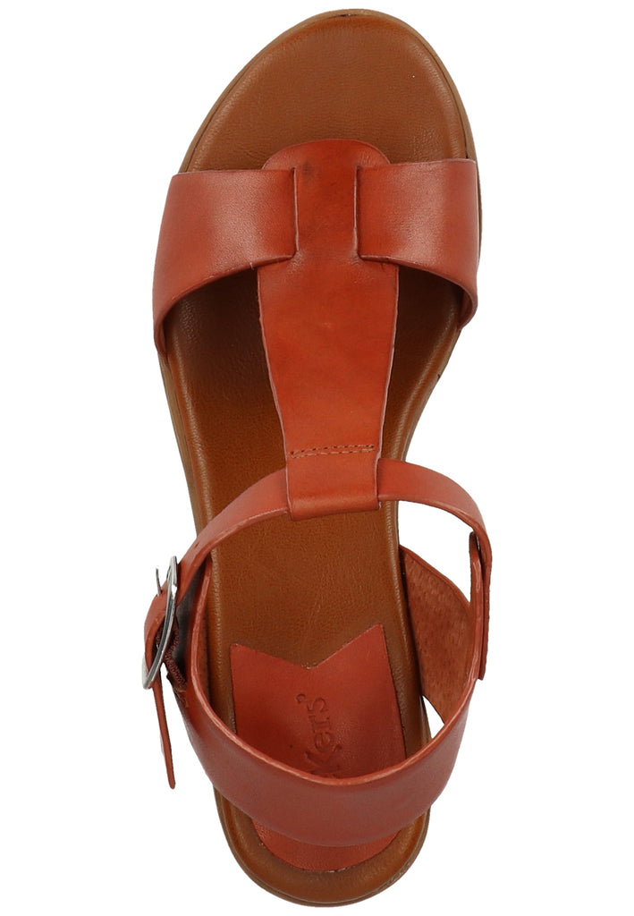 Kickers Sandalen Leder Rotbraun
