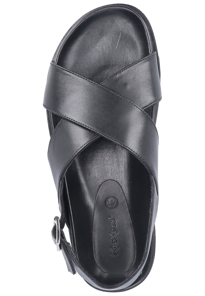 Kickers Sandalen Leder Schwarz