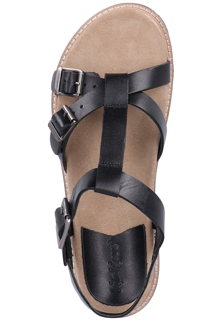 Kickers Sandalen Leder Schwarz