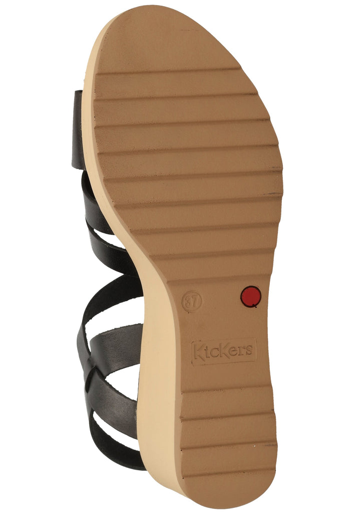 Kickers Sandalen Leder Schwarz