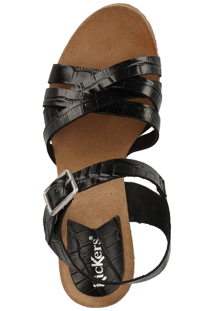 Kickers Sandalen Leder Schwarz