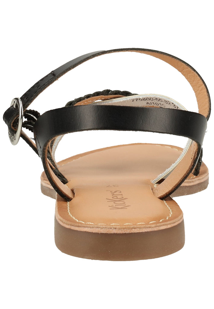 Kickers Sandalen Leder Schwarz