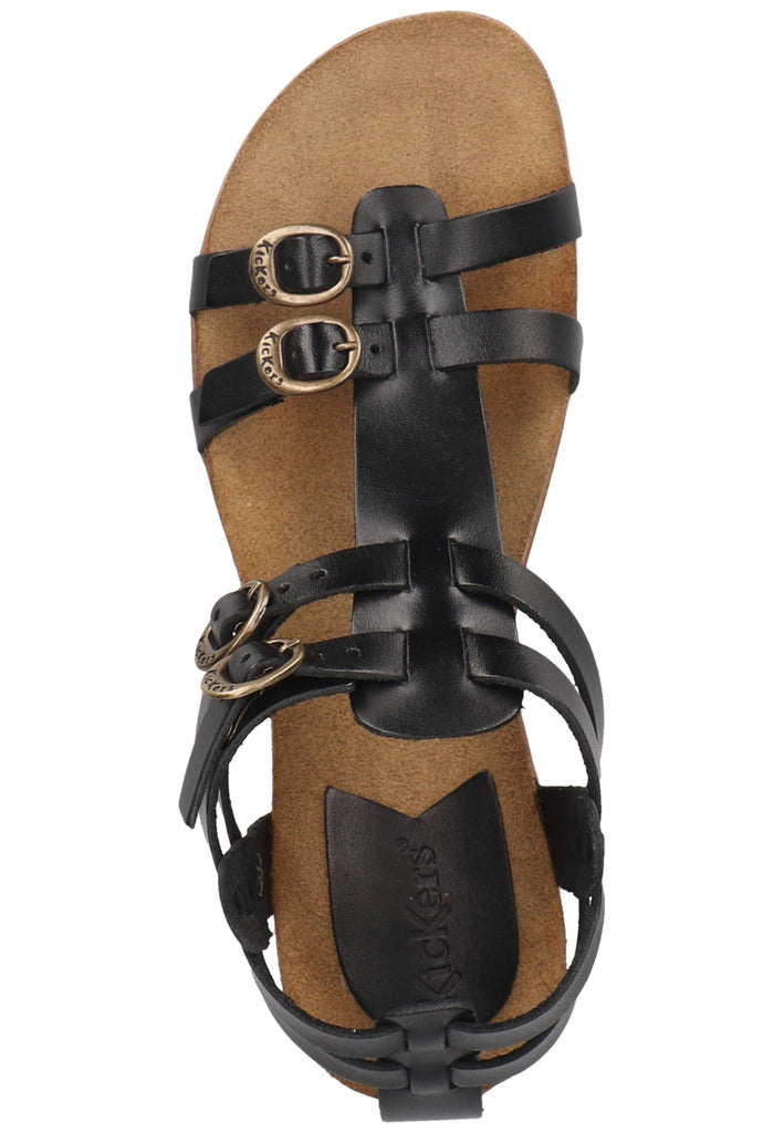 Kickers Sandalen Leder Schwarz