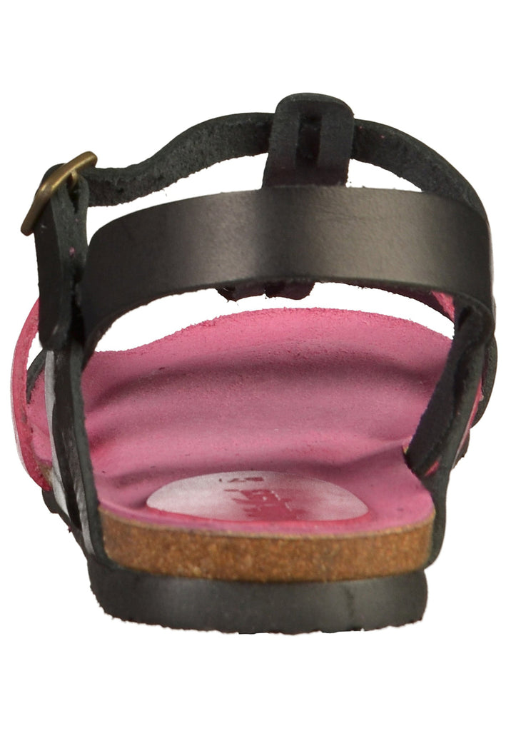 Kickers Sandalen Leder Schwarz/Pink