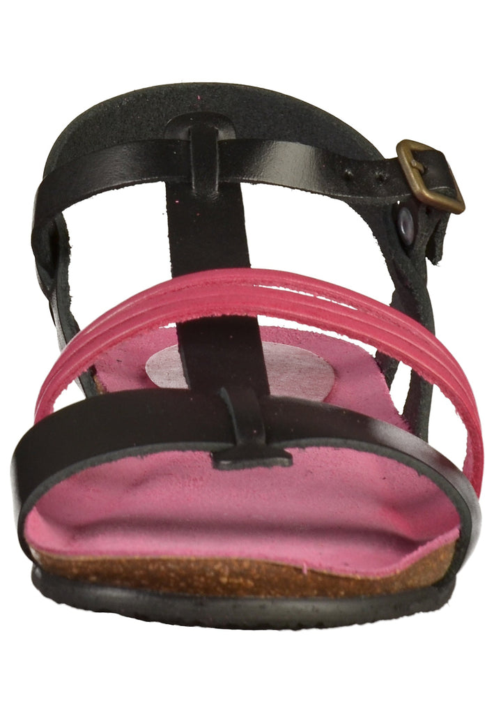Kickers Sandalen Leder Schwarz/Pink