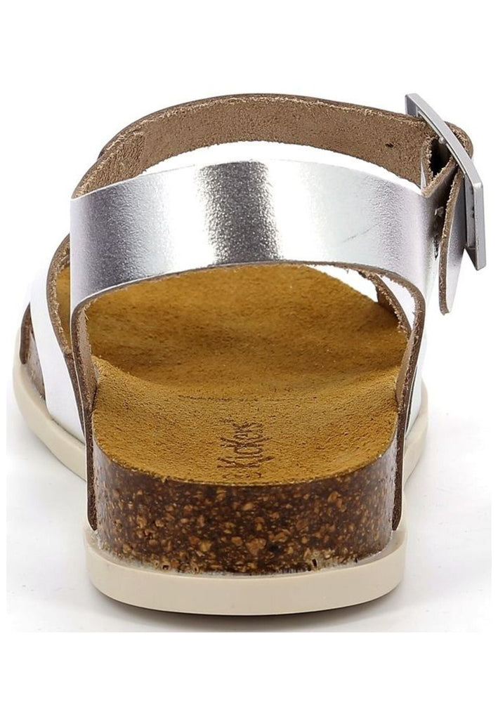 Kickers Sandalen Leder Silber