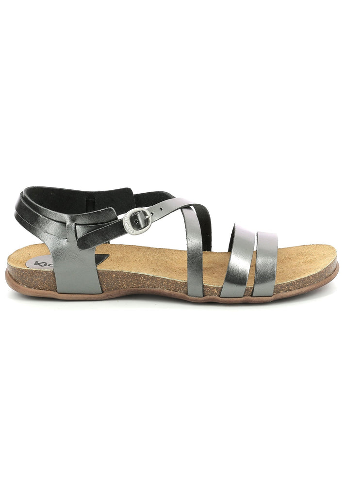 Kickers Sandalen Leder Silber