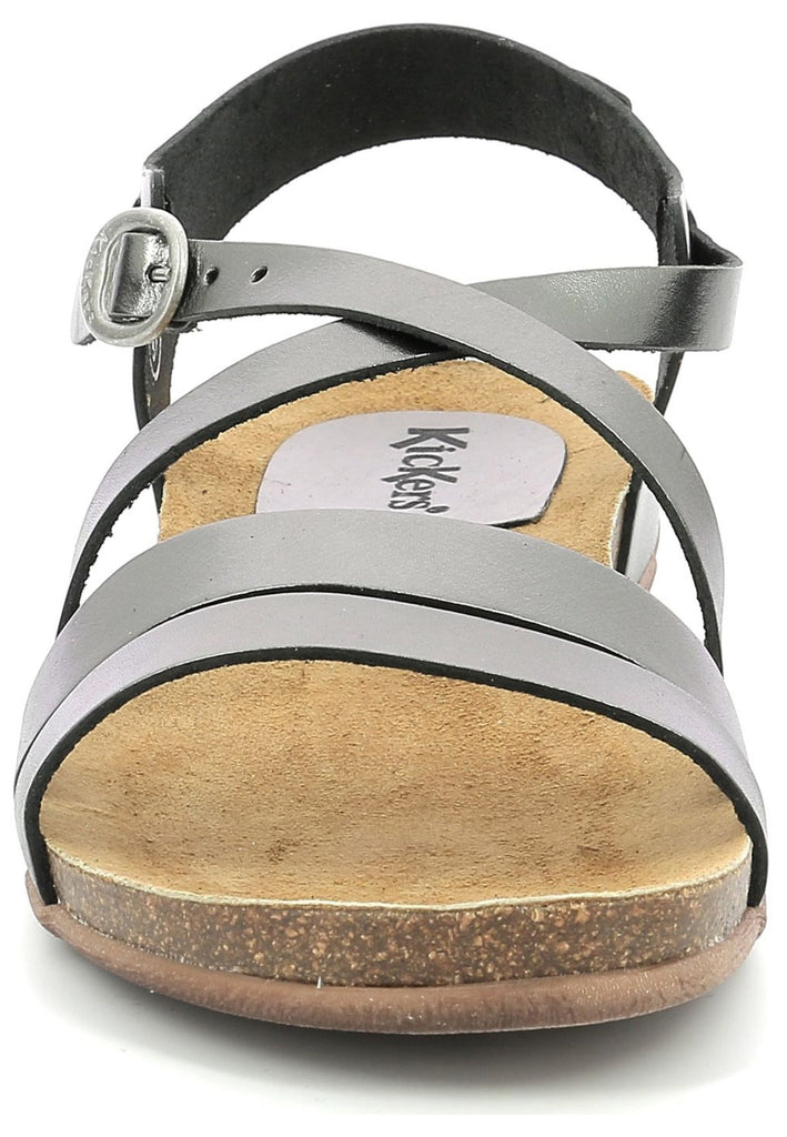 Kickers Sandalen Leder Silber