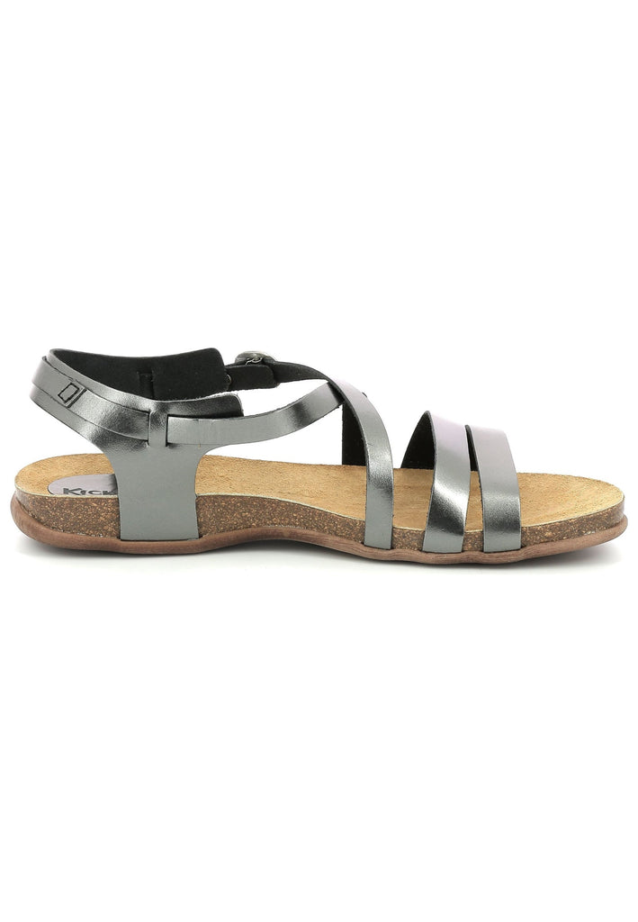 Kickers Sandalen Leder Silber