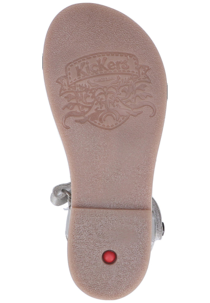 Kickers Sandalen Leder Silber