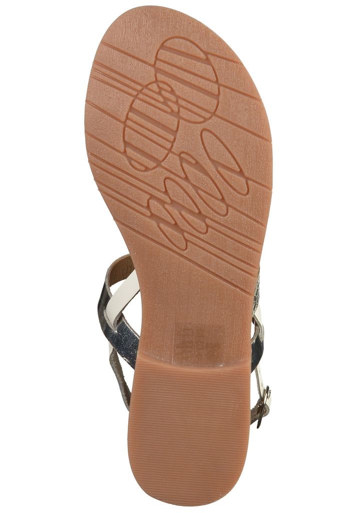 Kickers Sandalen Leder Silber