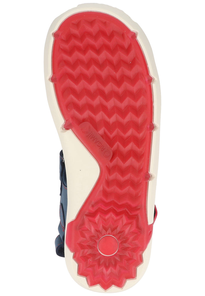 Kickers Sandalen Leder/Textil Blau/Rot