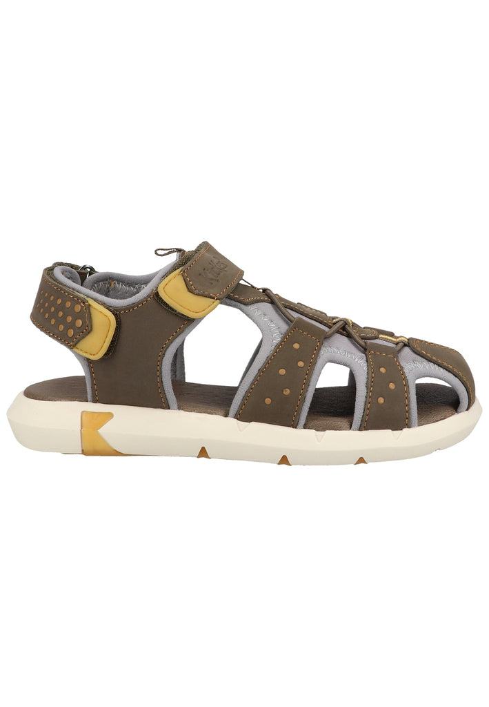 Kickers Sandalen Leder/Textil Khaki