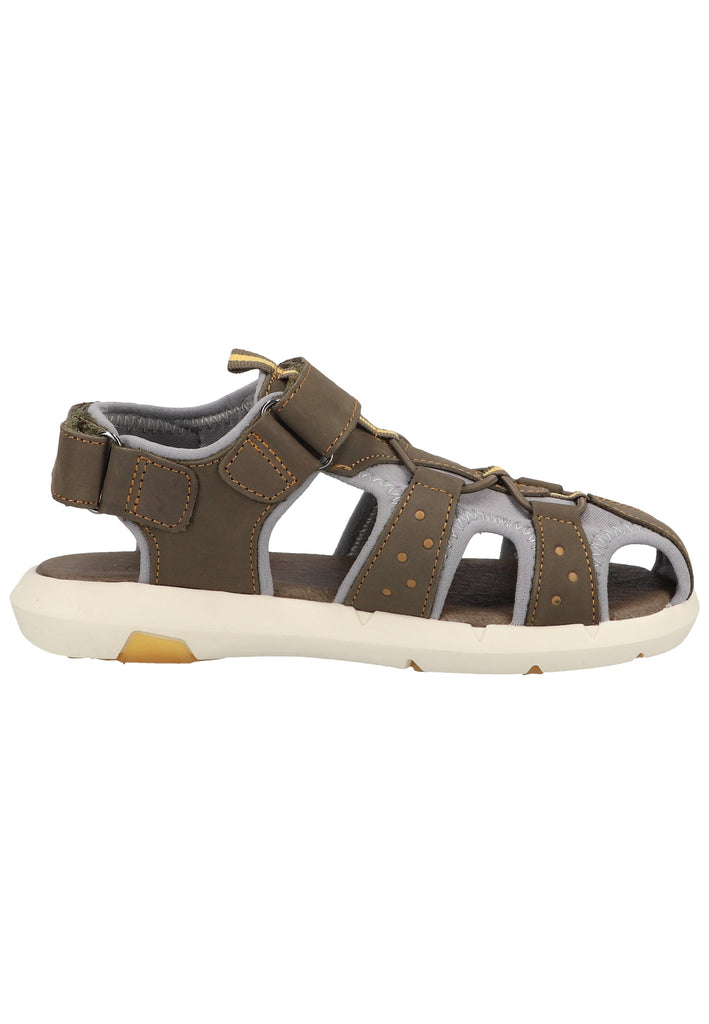 Kickers Sandalen Leder/Textil Khaki