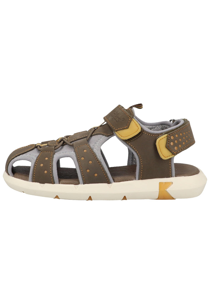 Kickers Sandalen Leder/Textil Khaki