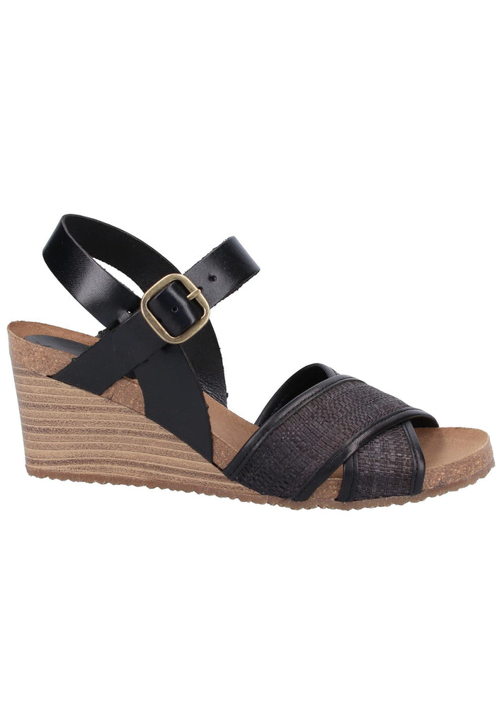Kickers Sandalen Leder/Textil Schwarz