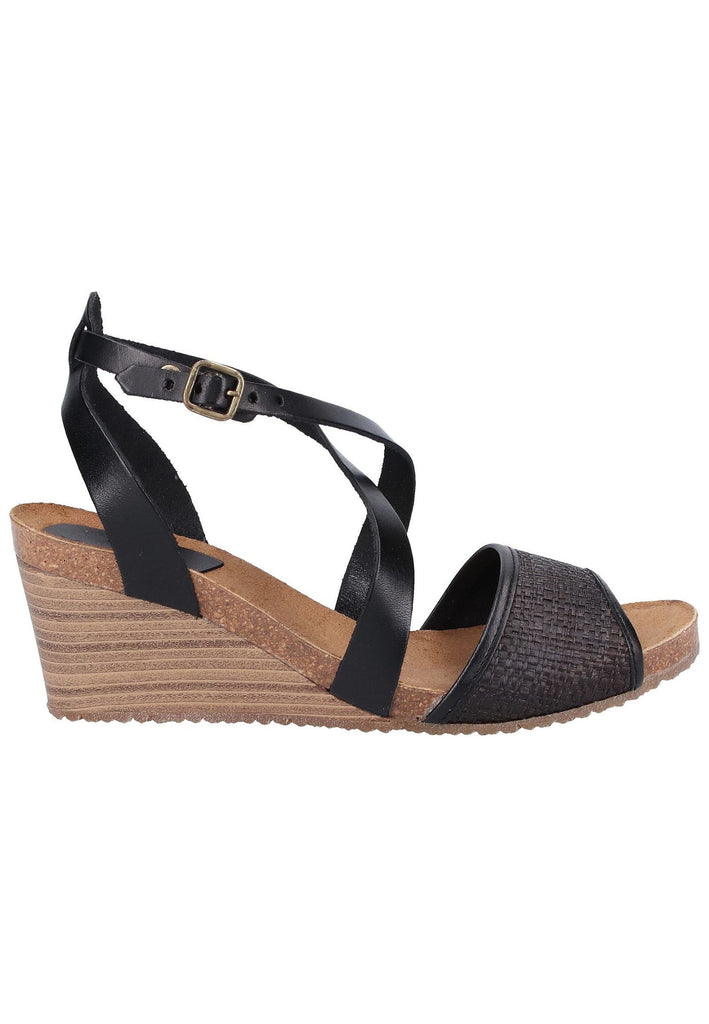 Kickers Sandalen Leder/Textil Schwarz