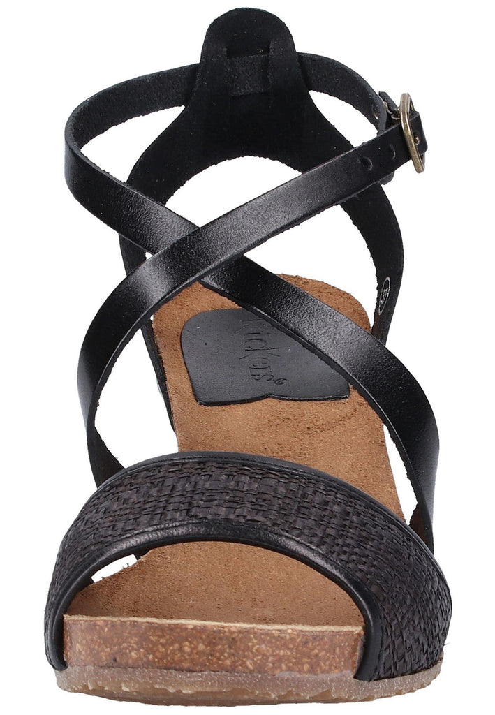 Kickers Sandalen Leder/Textil Schwarz