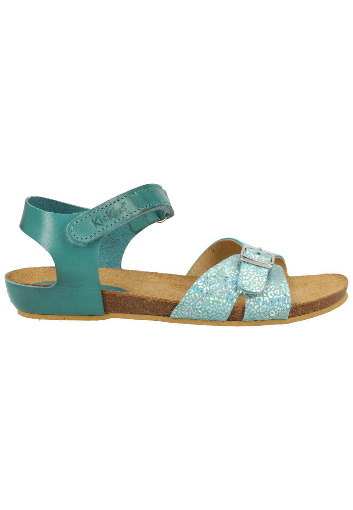 Kickers Sandalen Leder Türkis