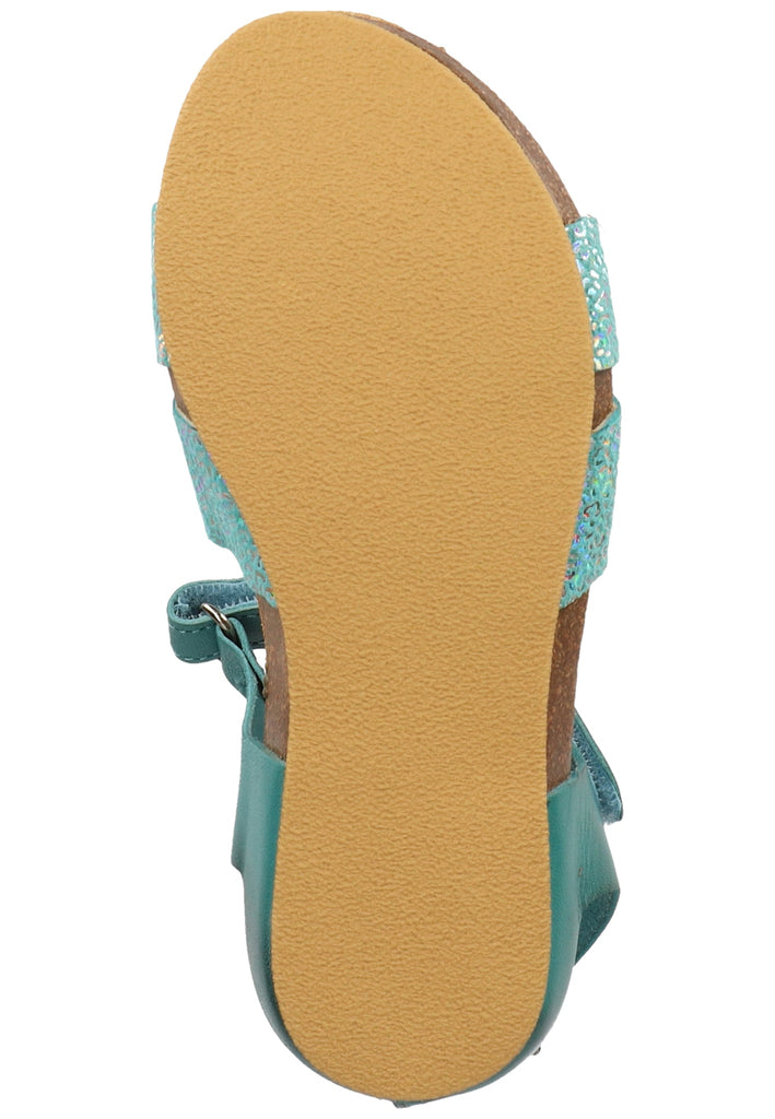 Kickers Sandalen Leder Türkis