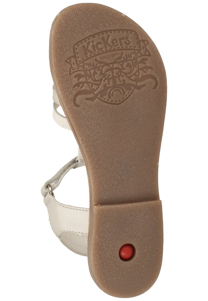Kickers Sandalen Leder Weiß