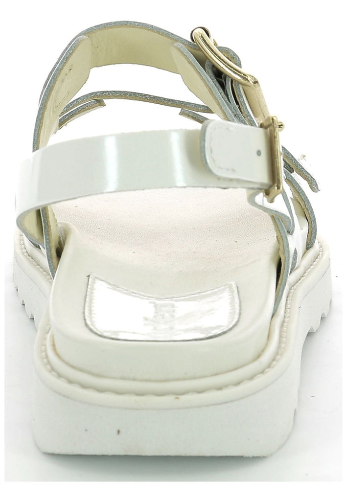 Kickers Sandalen Leder Weiß Lack