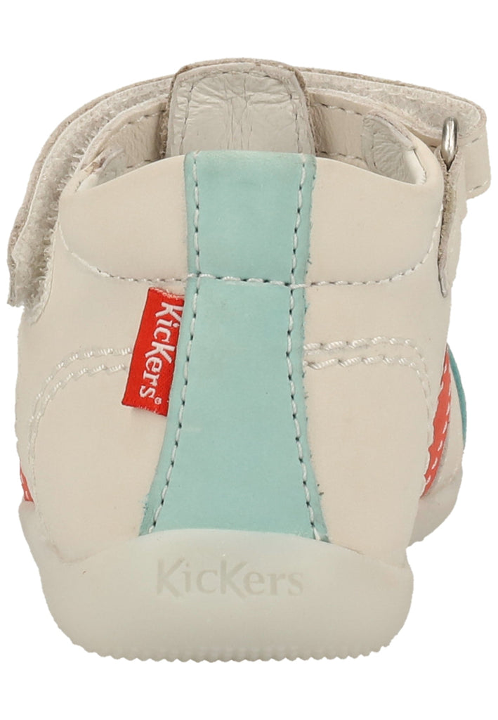 Kickers Sandalen Leder Weiß/Rot