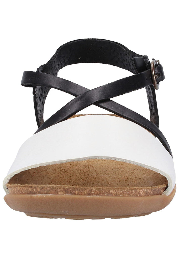 Kickers Sandalen Leder Weiß/Schwarz