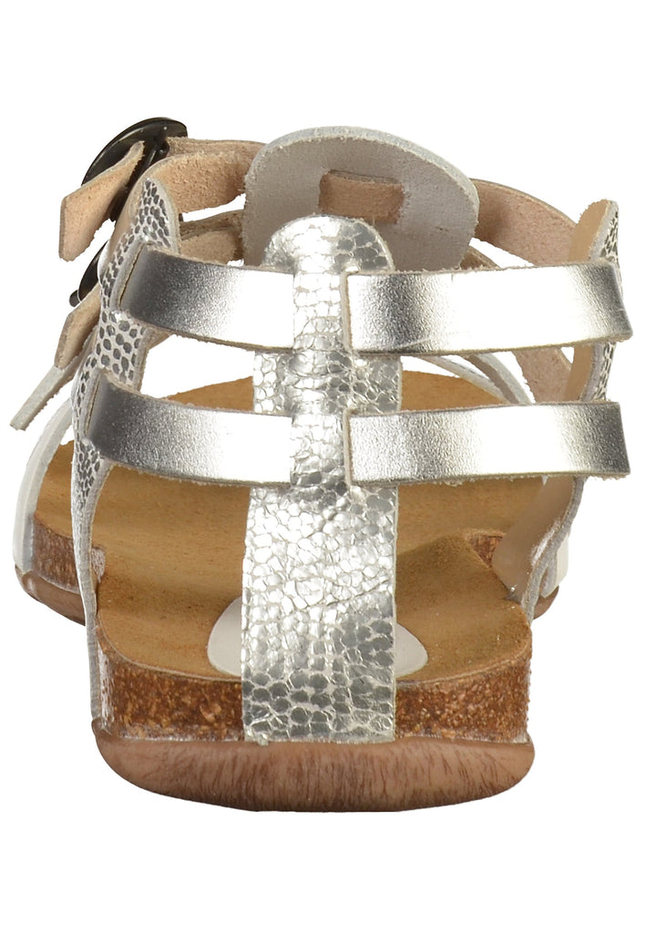 Kickers Sandalen Leder Weiß/Silber