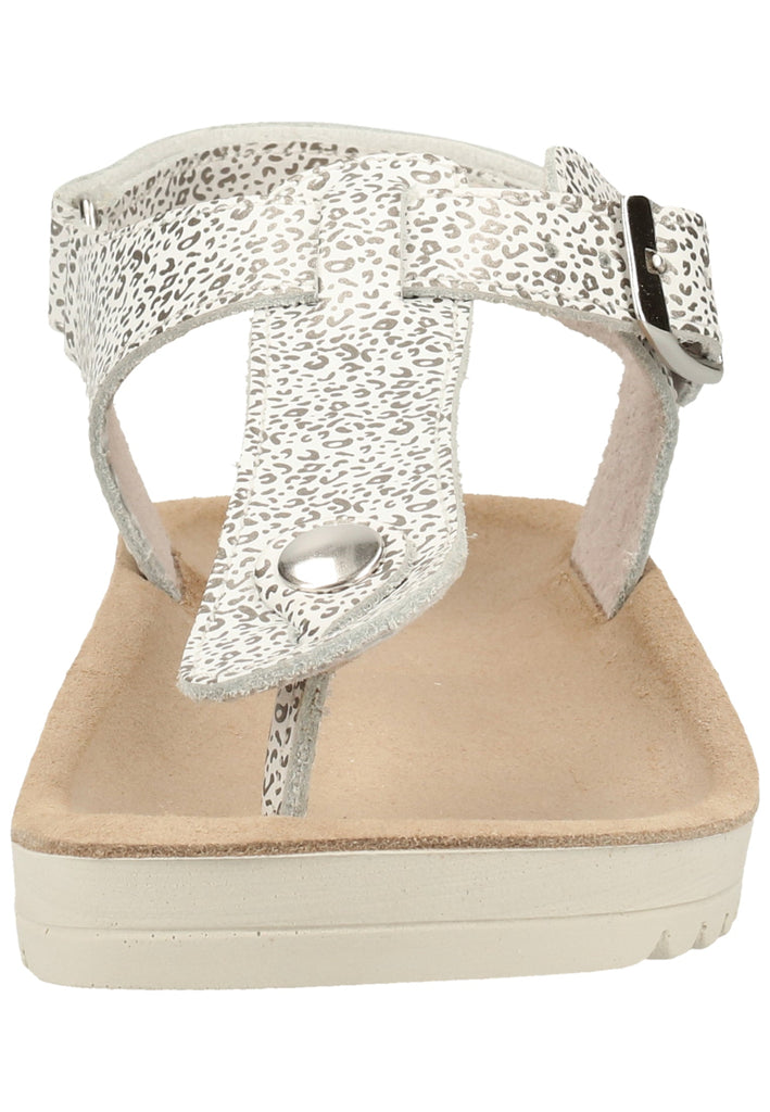 Kickers Sandalen Leder Weiß/Silber