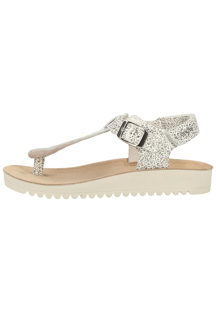 Kickers Sandalen Leder Weiß/Silber