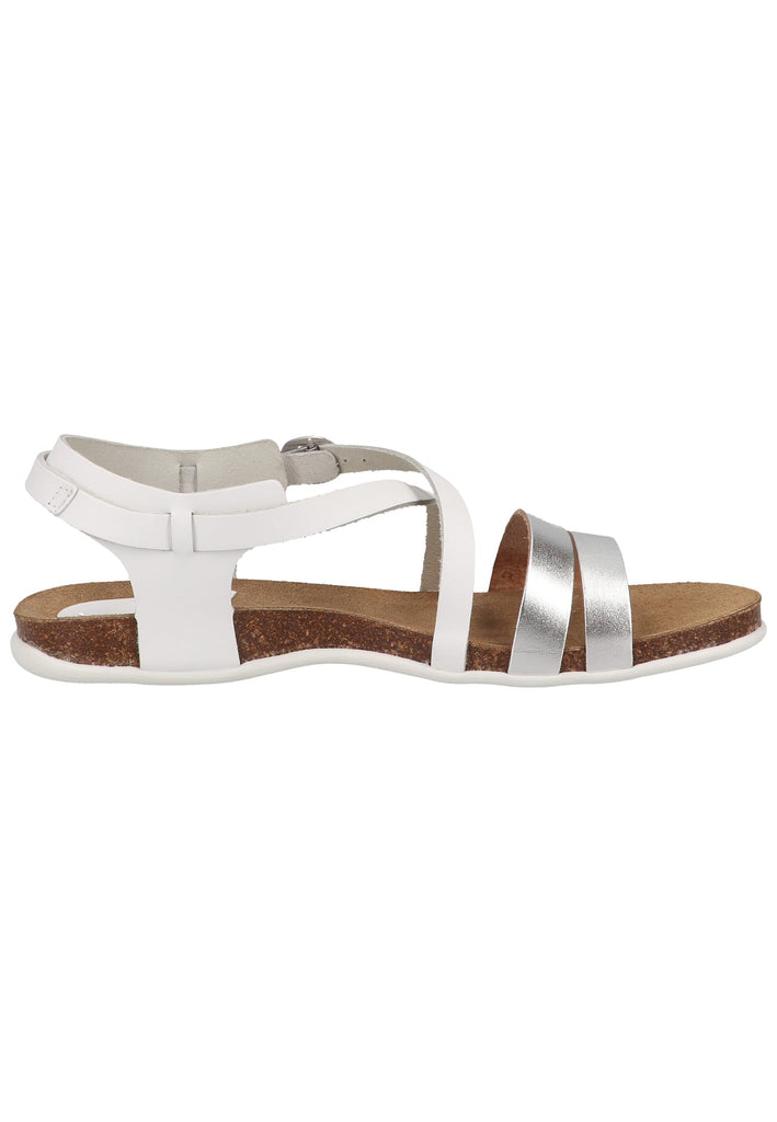 Kickers Sandalen Leder Weiß/Silber