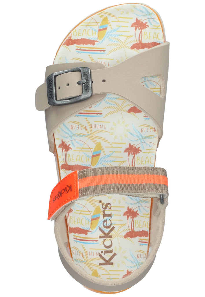 Kickers Sandalen Lederimitat Beige