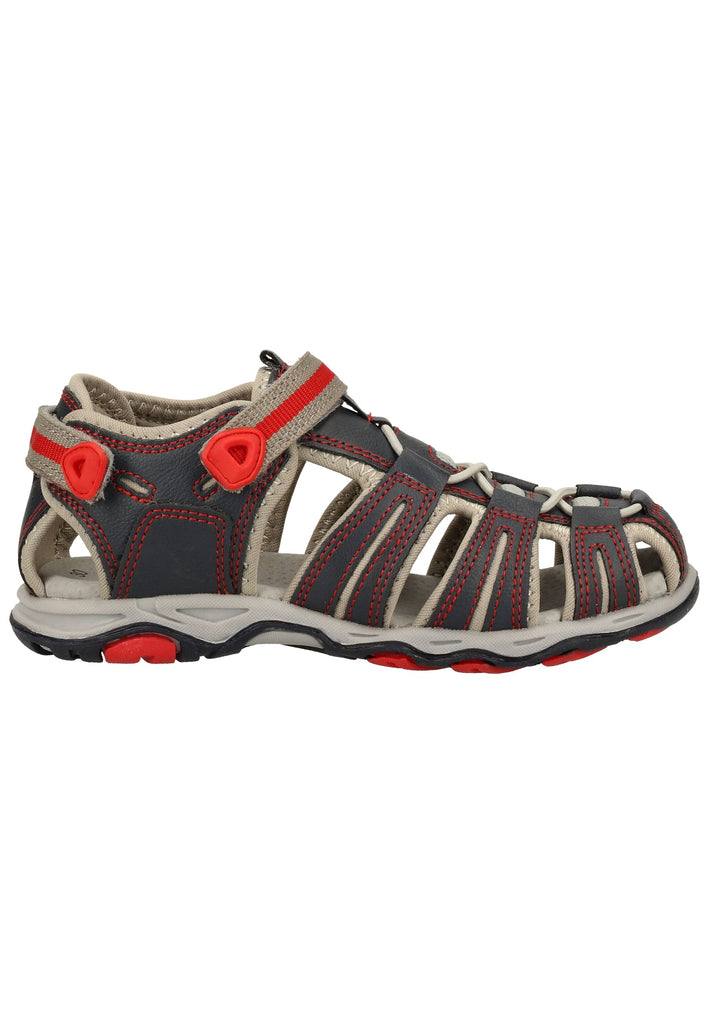 Kickers Sandalen Lederimitat Blau/Rot