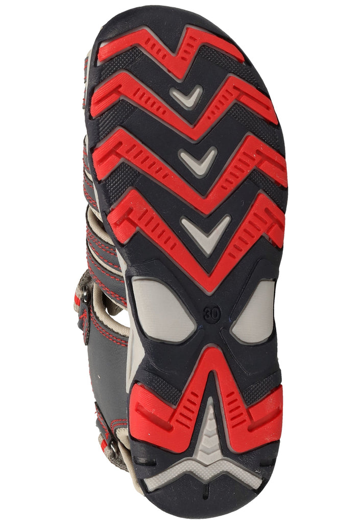 Kickers Sandalen Lederimitat Blau/Rot