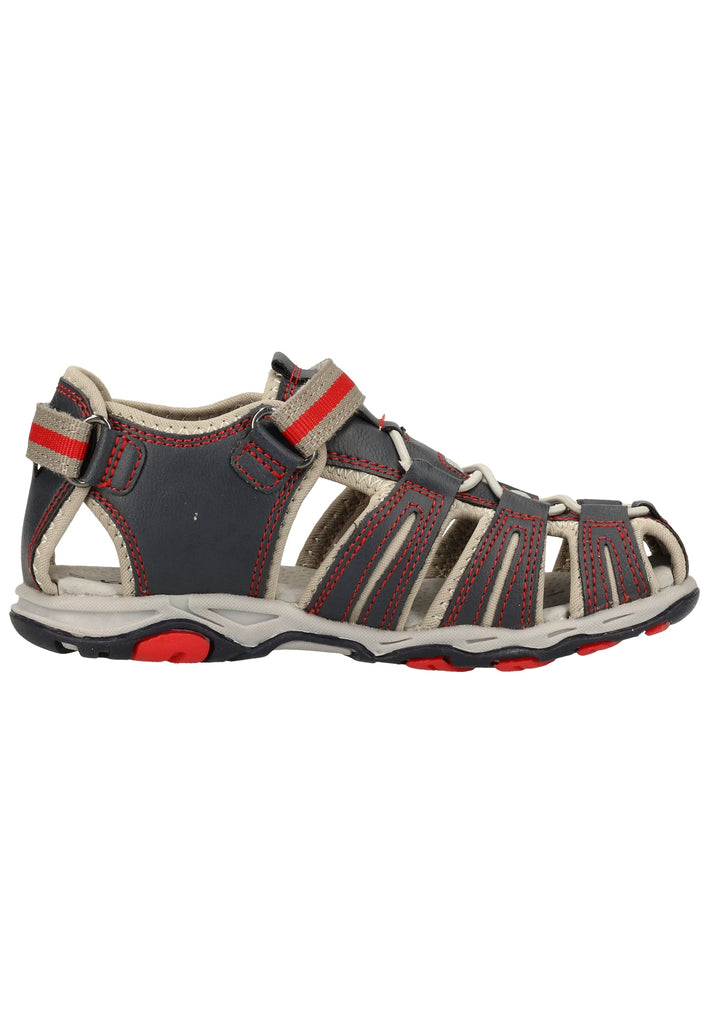 Kickers Sandalen Lederimitat Blau/Rot