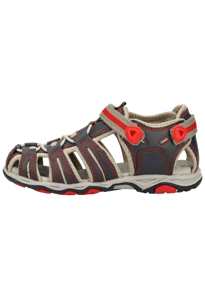 Kickers Sandalen Lederimitat Blau/Rot