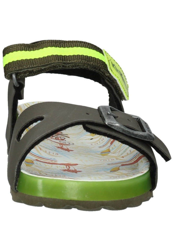 Kickers Sandalen Lederimitat Grün