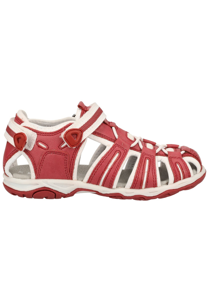Kickers Sandalen Lederimitat Rot/Weiß
