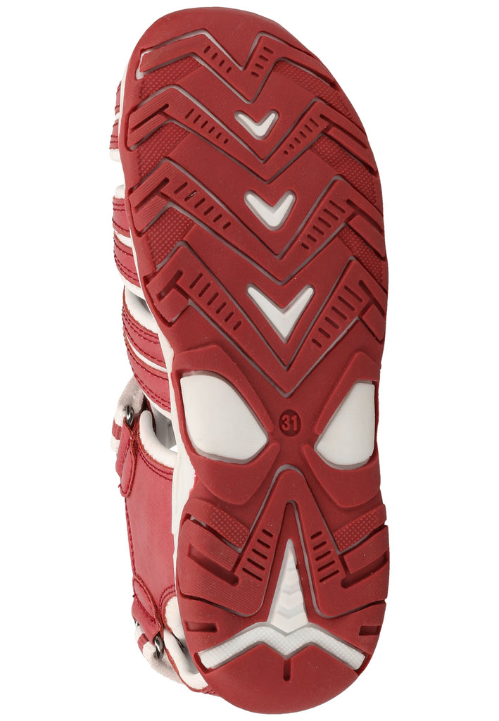 Kickers Sandalen Lederimitat Rot/Weiß