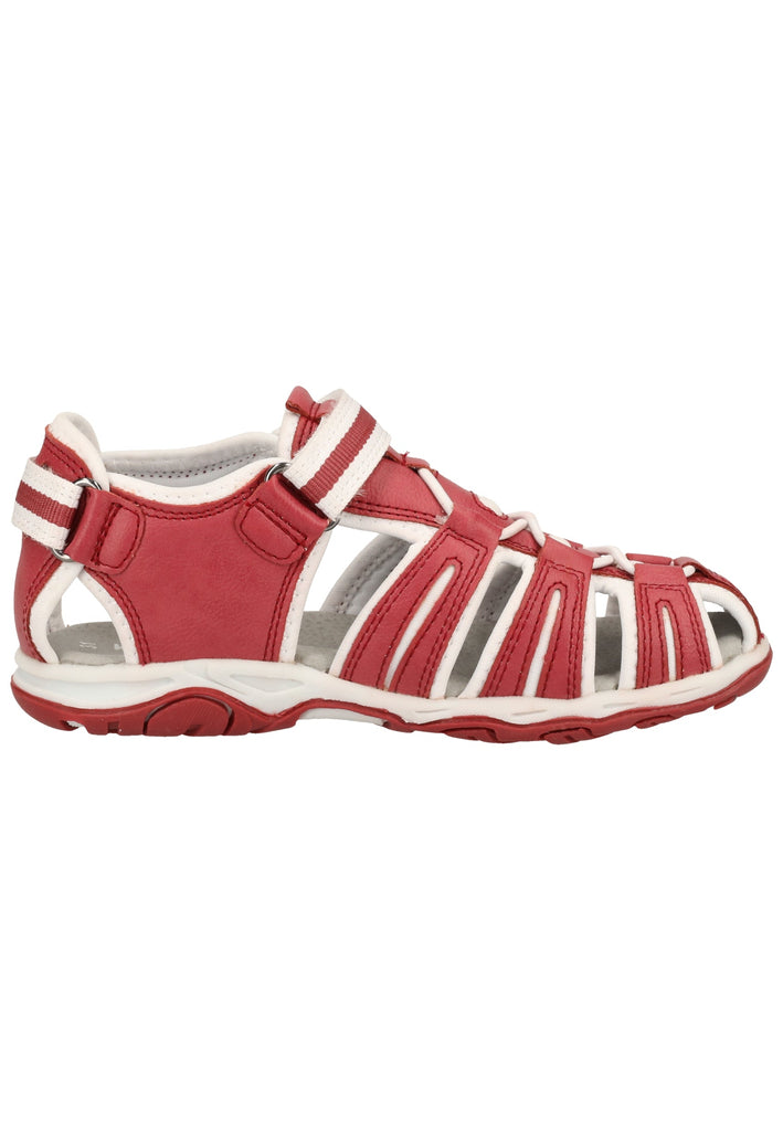 Kickers Sandalen Lederimitat Rot/Weiß