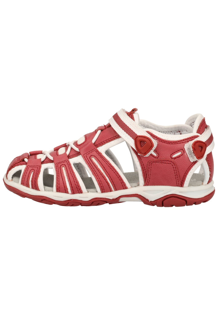 Kickers Sandalen Lederimitat Rot/Weiß