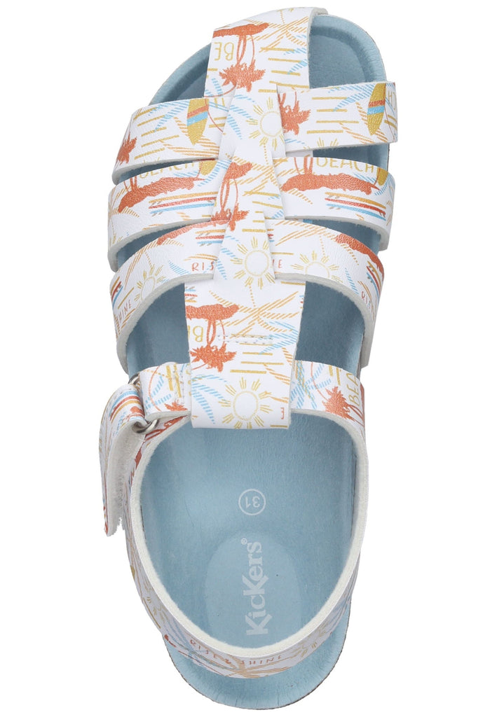 Kickers Sandalen Lederimitat Weiß