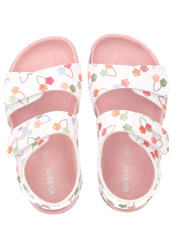 Kickers Sandalen Lederimitat Weiß Kombi