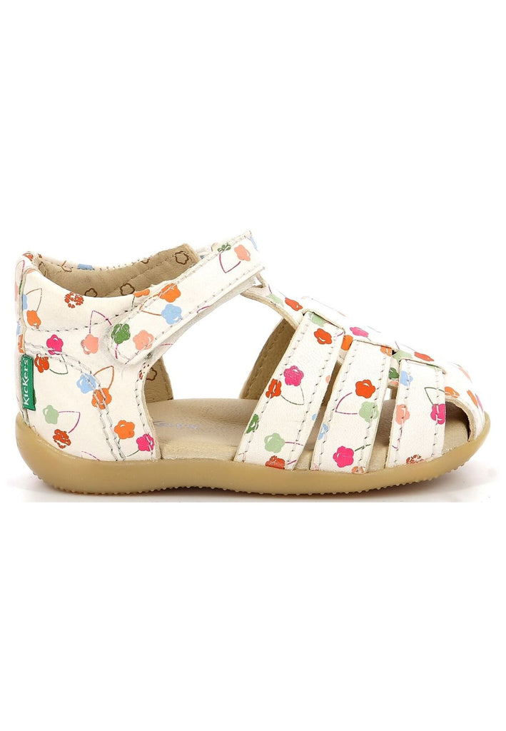 Kickers Sandalen Nappaleder Weiß Kombi