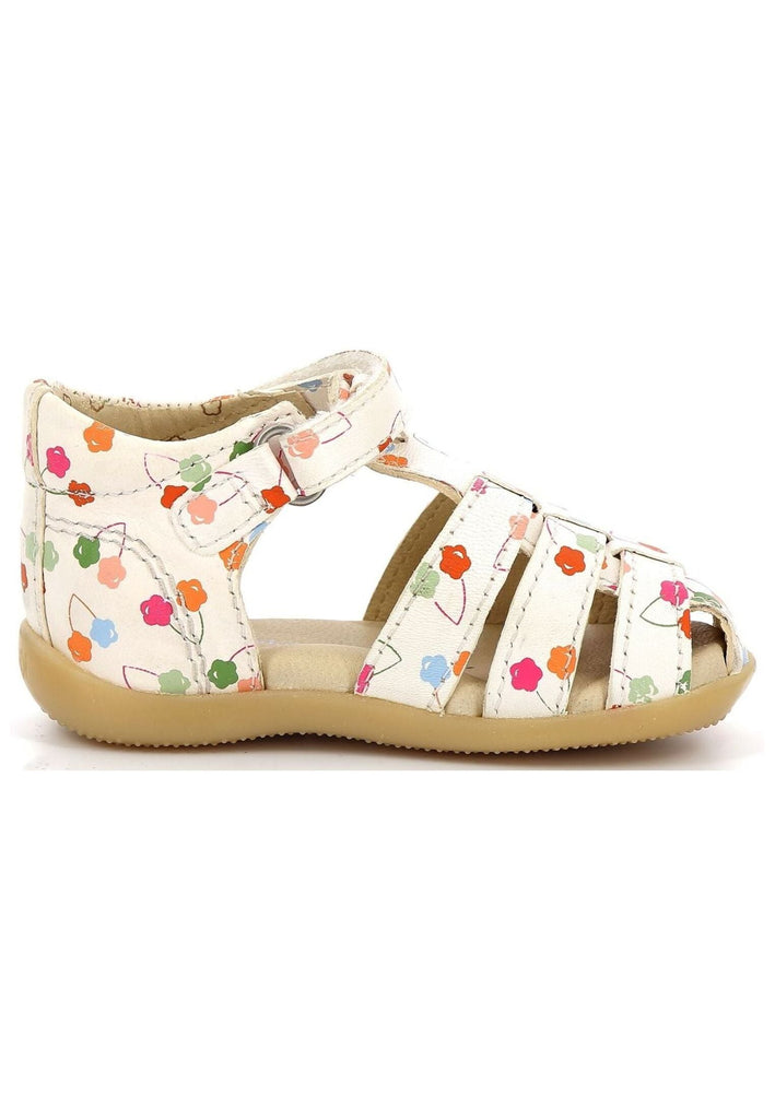 Kickers Sandalen Nappaleder Weiß Kombi