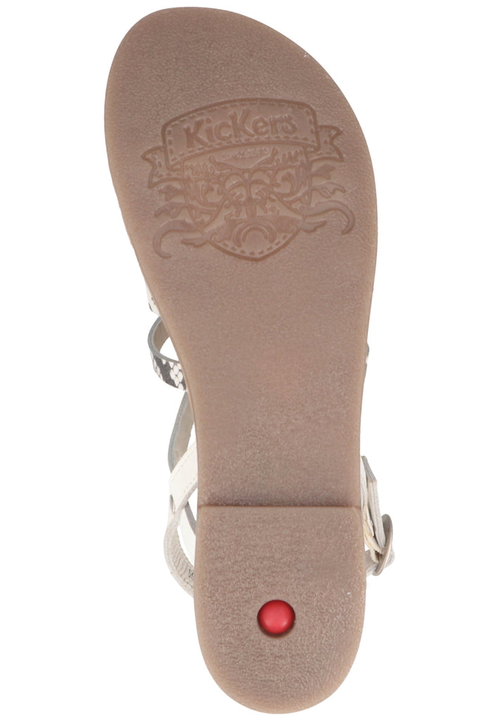 Kickers Sandalen Nappaleder Weiß/Schwarz