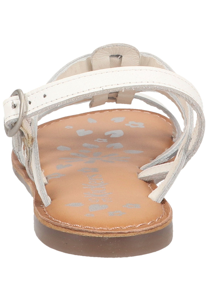 Kickers Sandalen Nappaleder Weiß/Schwarz