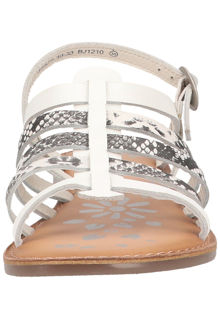 Kickers Sandalen Nappaleder Weiß/Schwarz