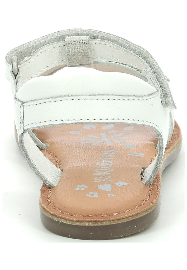 Kickers Sandalen Nappaleder Weiß/Silber